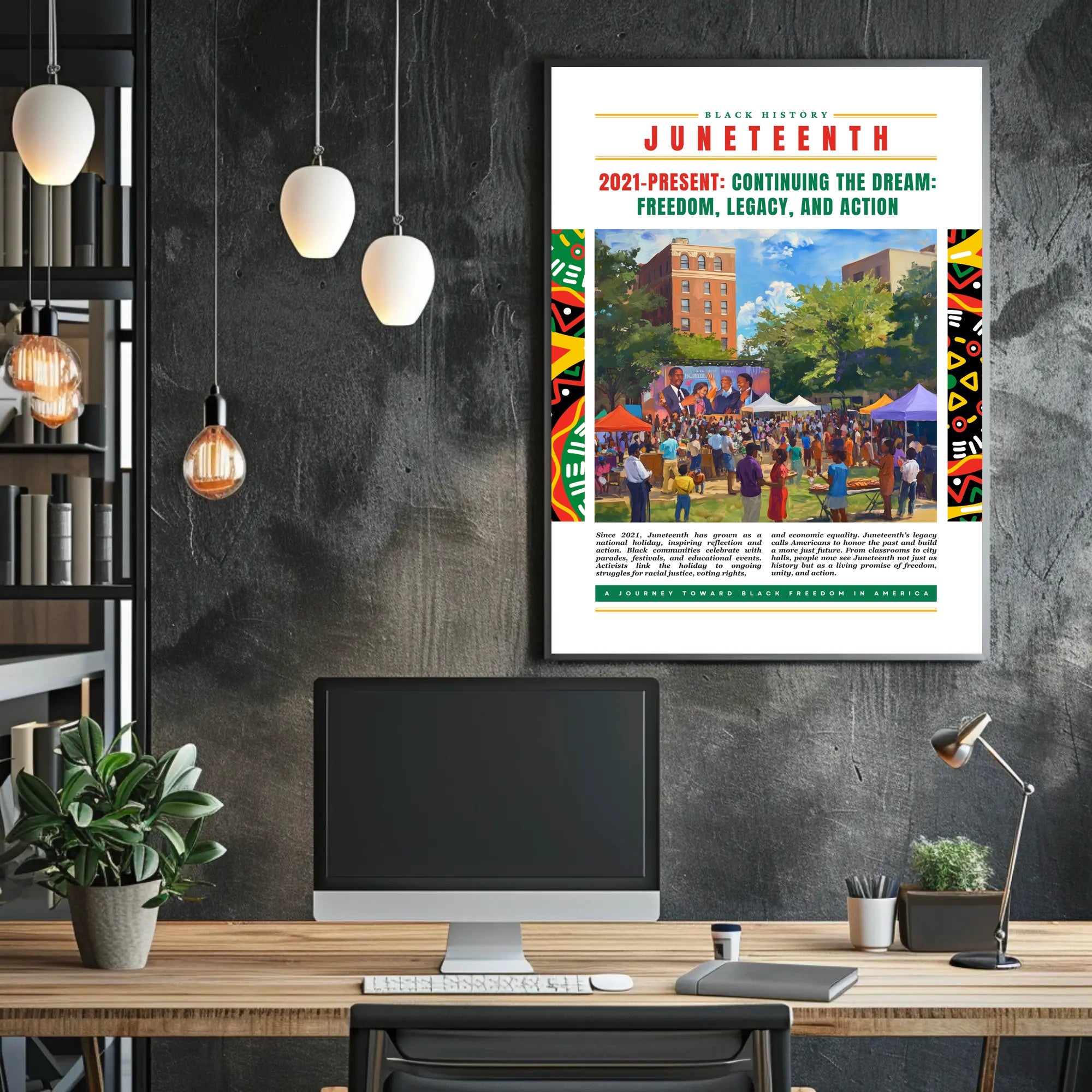 Juneteenth Celebration Patriotic Bold Cultural or Heritage Poster