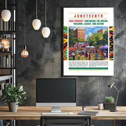 Juneteenth Celebration Patriotic Bold Cultural or Heritage Poster