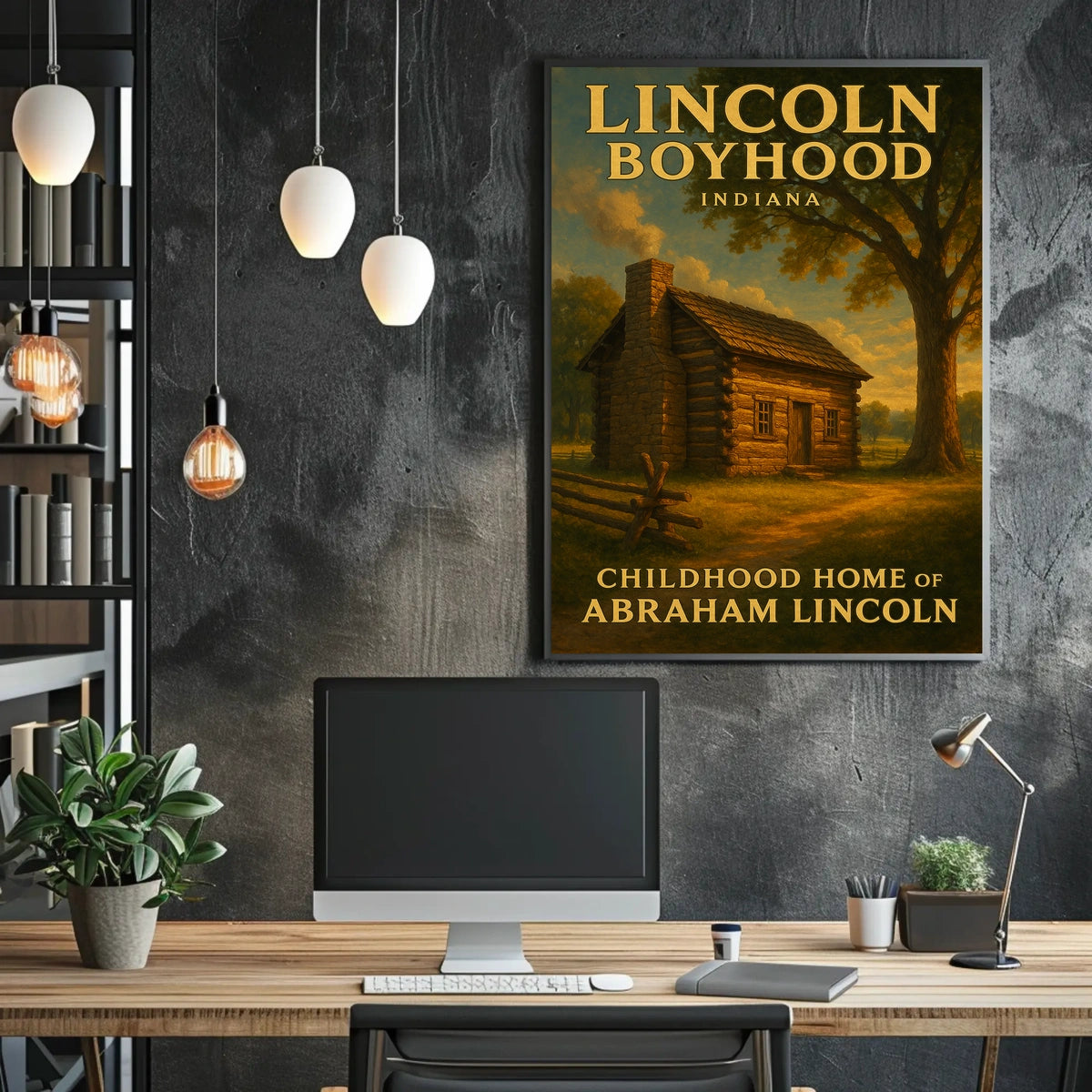 Abraham Lincoln Boyhood Home Poster