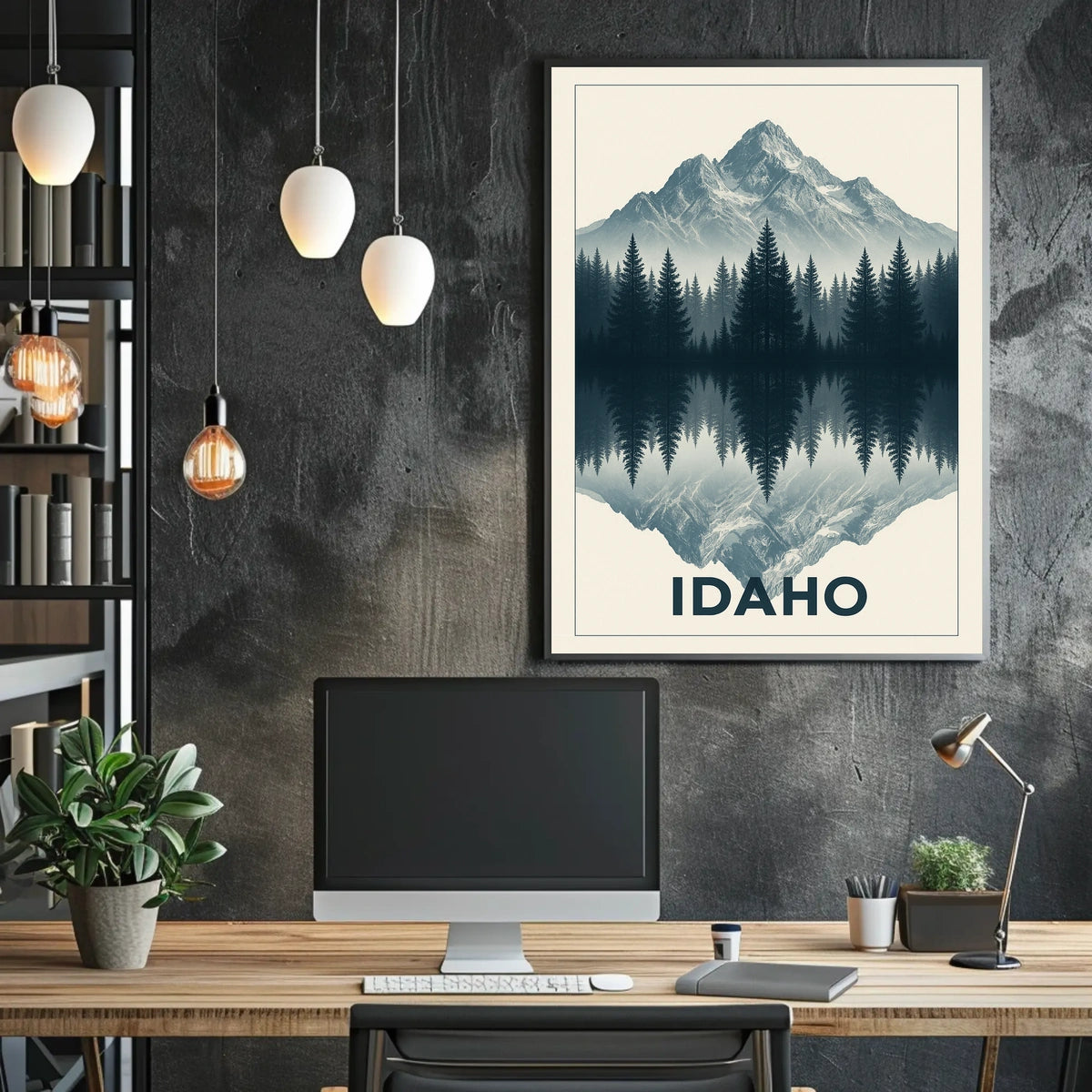 Idaho Mountain Reflection Poster