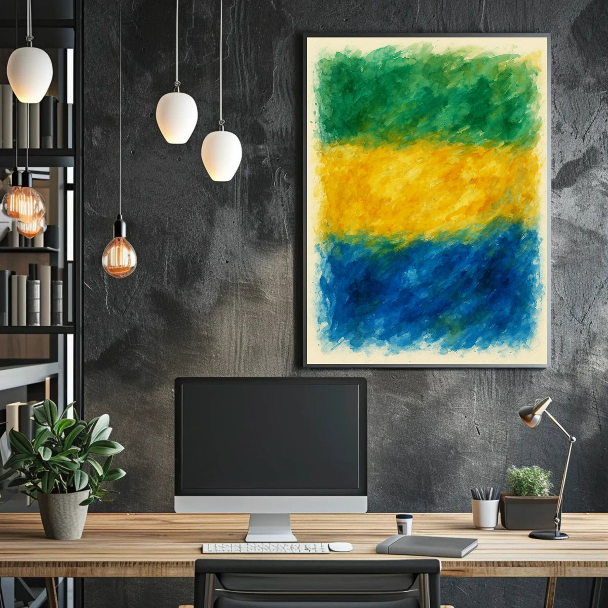 Abstract Color Harmony Abstract Poster