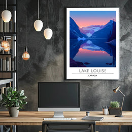 Lake Louise Tranquility Travel Art Poster