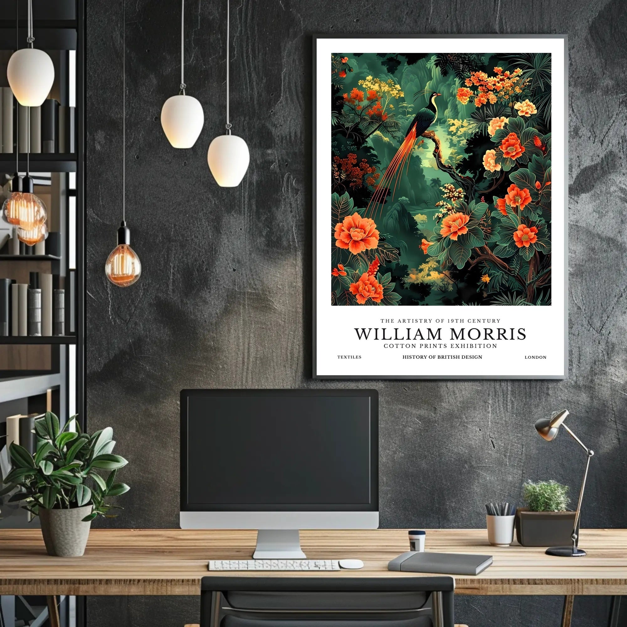 William Morris Arts and Crafts Vintage Artistic Poster