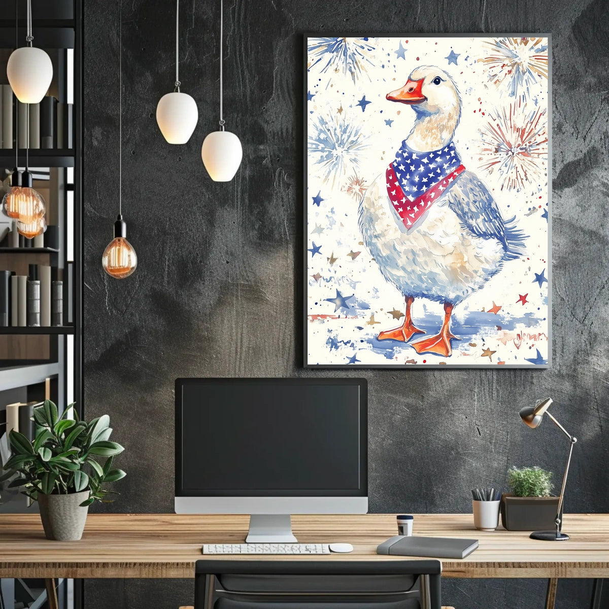 patriotic goose Poster
