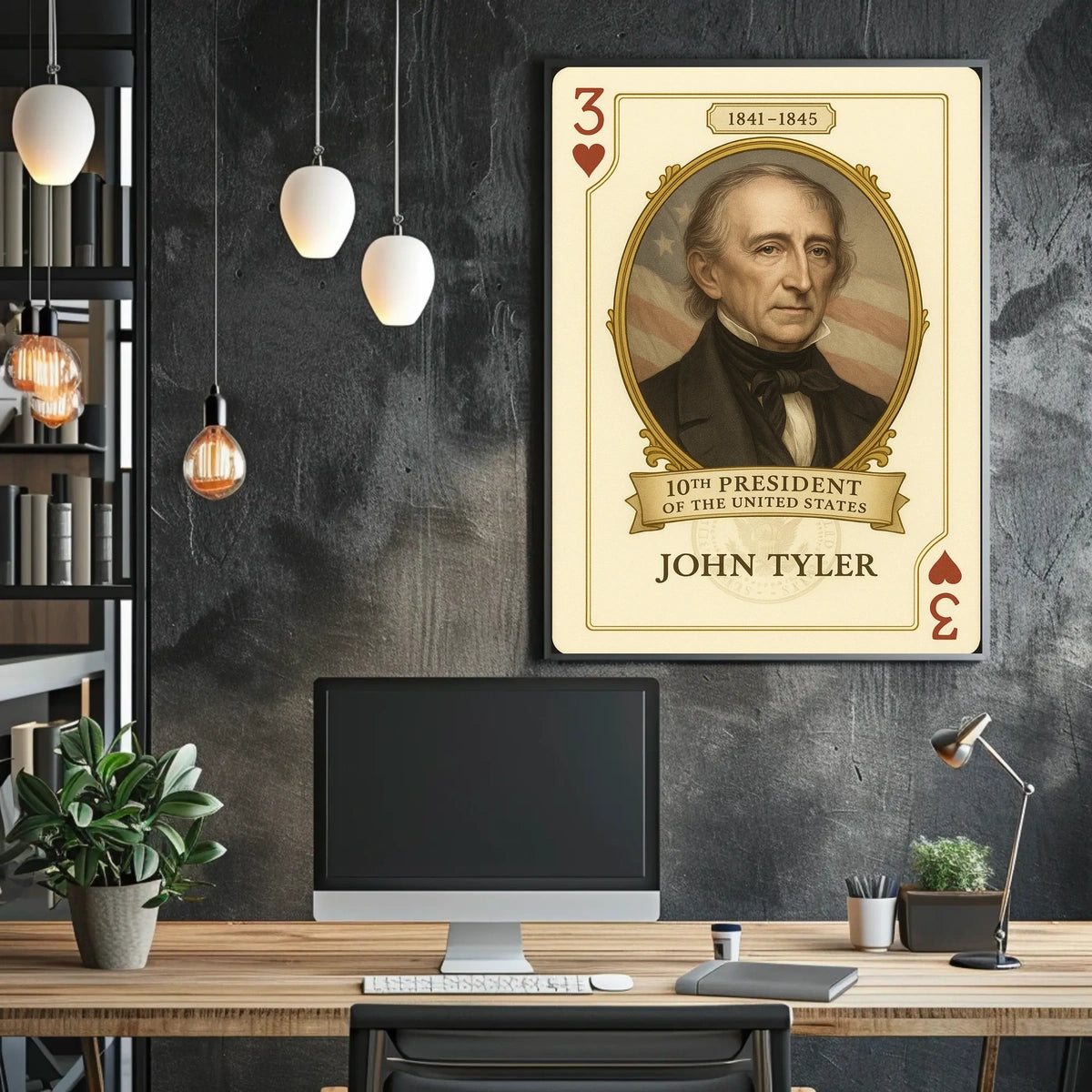 John Tyler Tenth President Wall Art History Poster