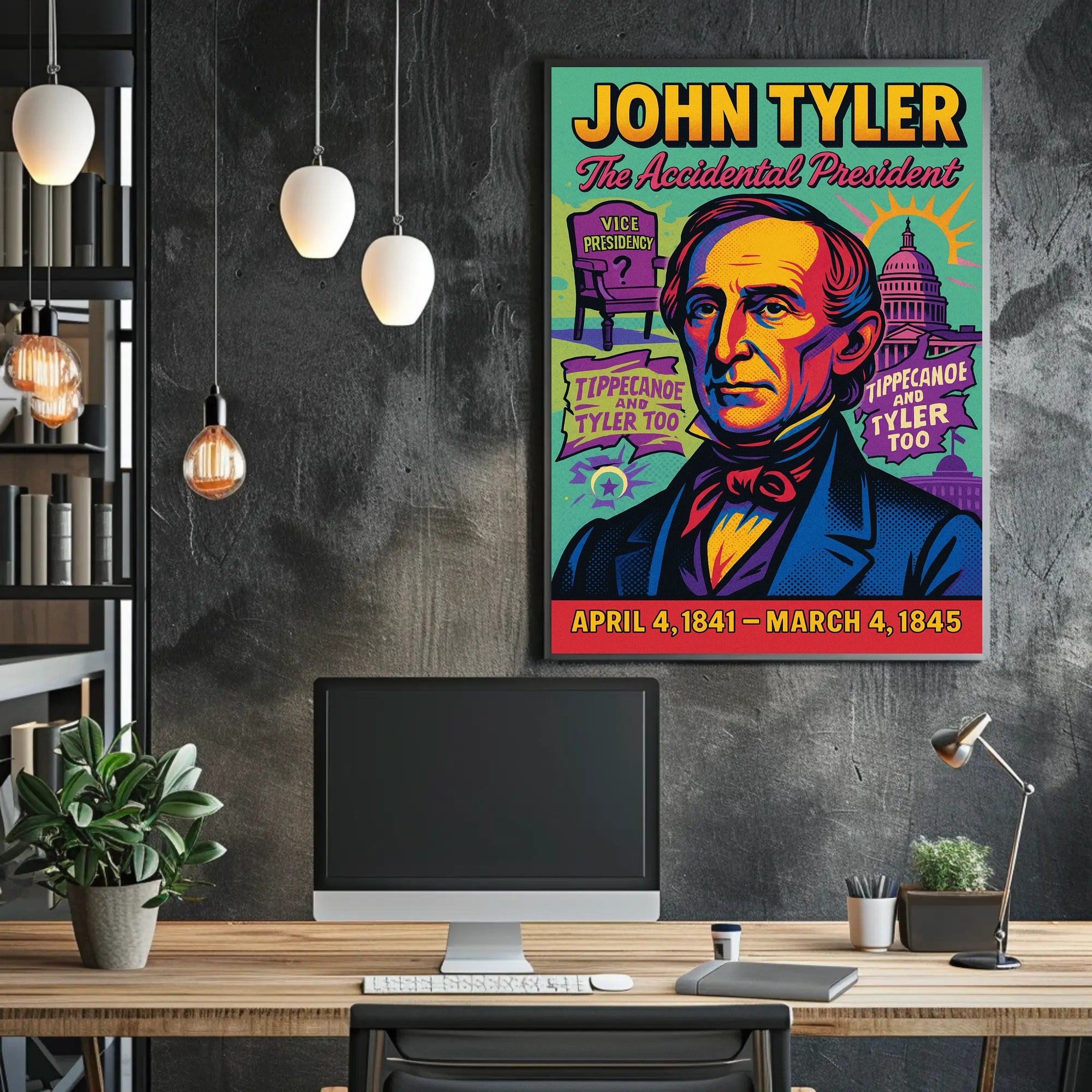 John Tyler The Accidental President Poster PosterGoat