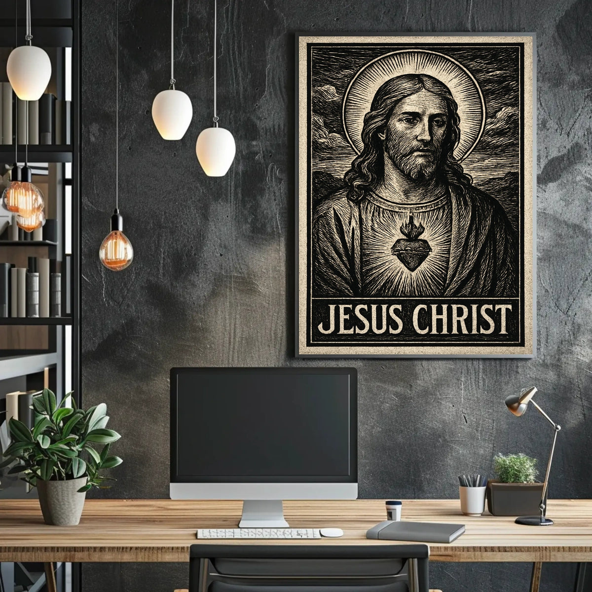Jesus Christ Illustration Poster