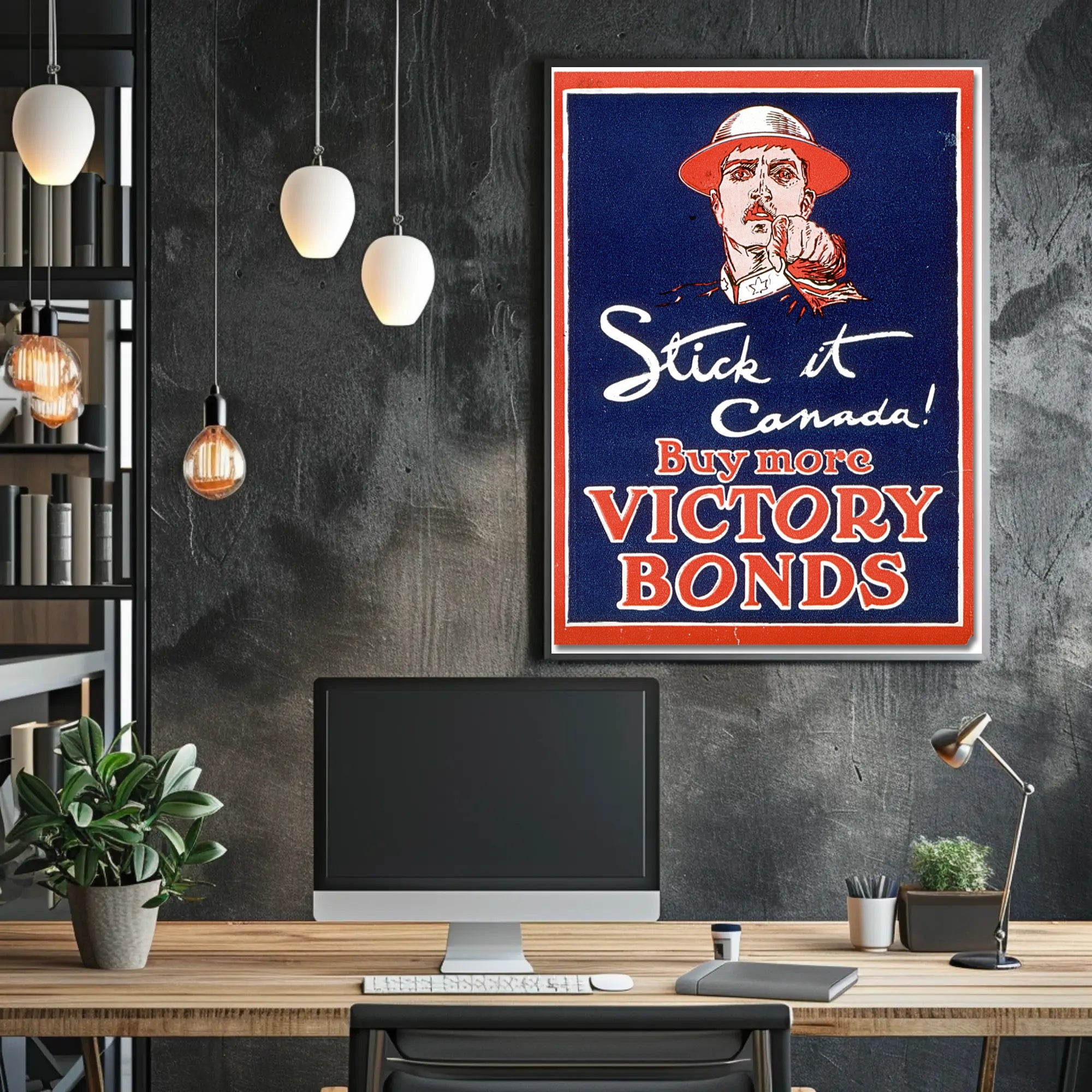 Victory Bonds Vintage Propaganda Poster