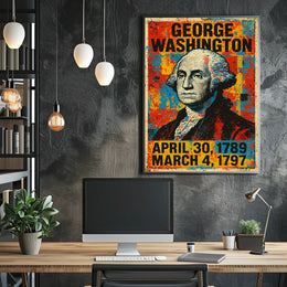 George Washington First President Poster