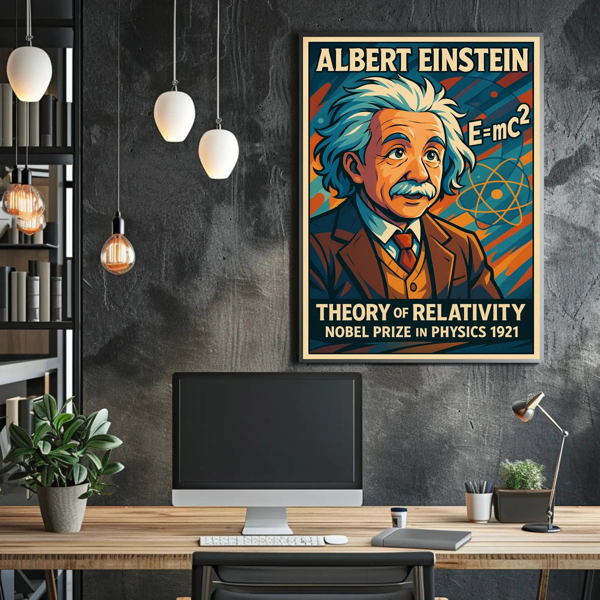 Albert Einstein Theory Of Relativity Poster