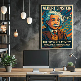 Albert Einstein Theory Of Relativity Poster