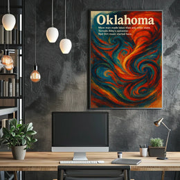 Oklahoma A Vibrant State Poster