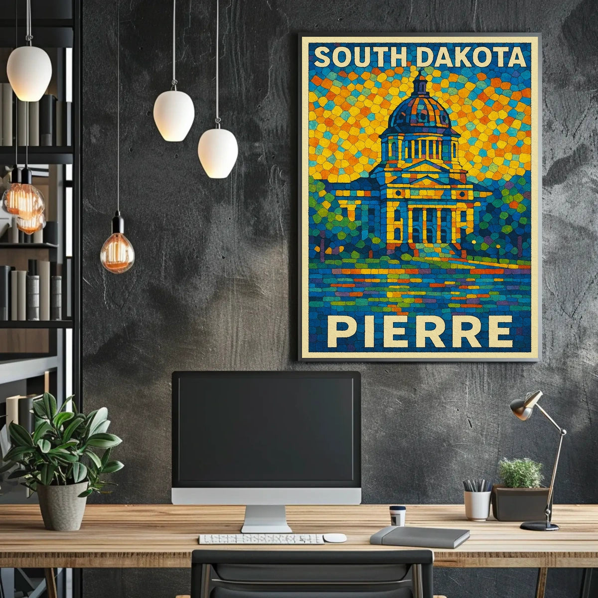 South Dakota Capitol In Pierre Poster