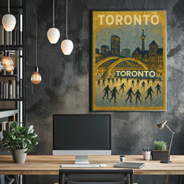 Toronto Winter Scene Poster