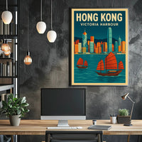 Victoria Harbour Scenic Travel Poster