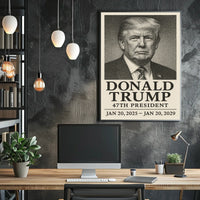 Trump 47th President Scenic Patriotic Decor Poster