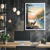 Isle Royale National Park Scenic Poster Print