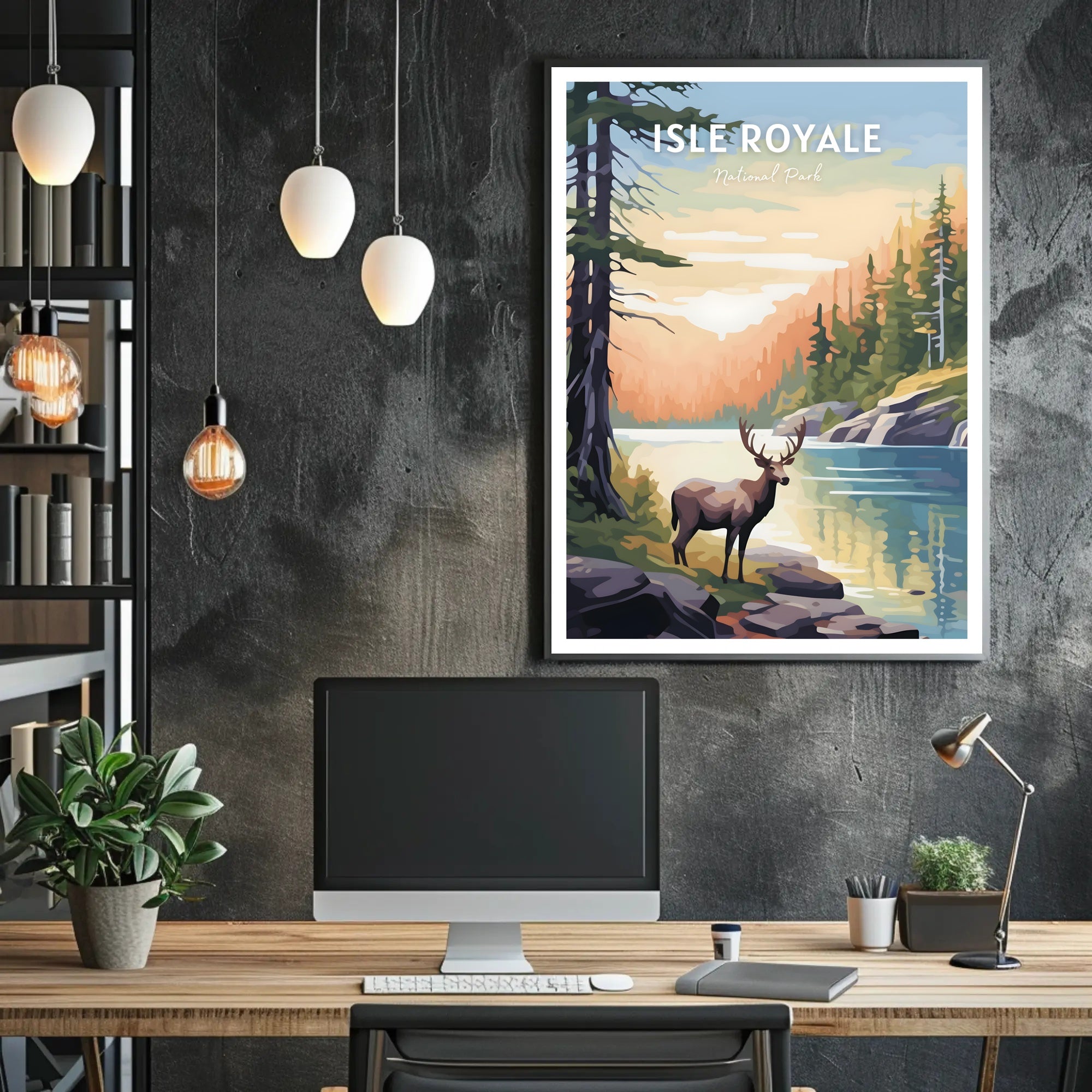 Isle Royale National Park Scenic Poster Print