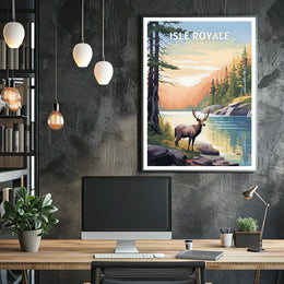 Isle Royale National Park Scenic Poster Print