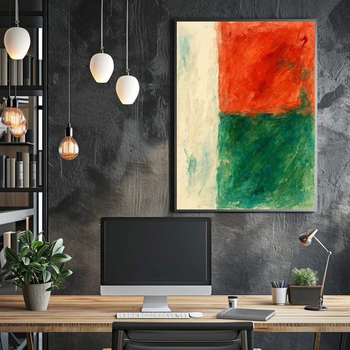Abstract Color Composition Abstract Poster