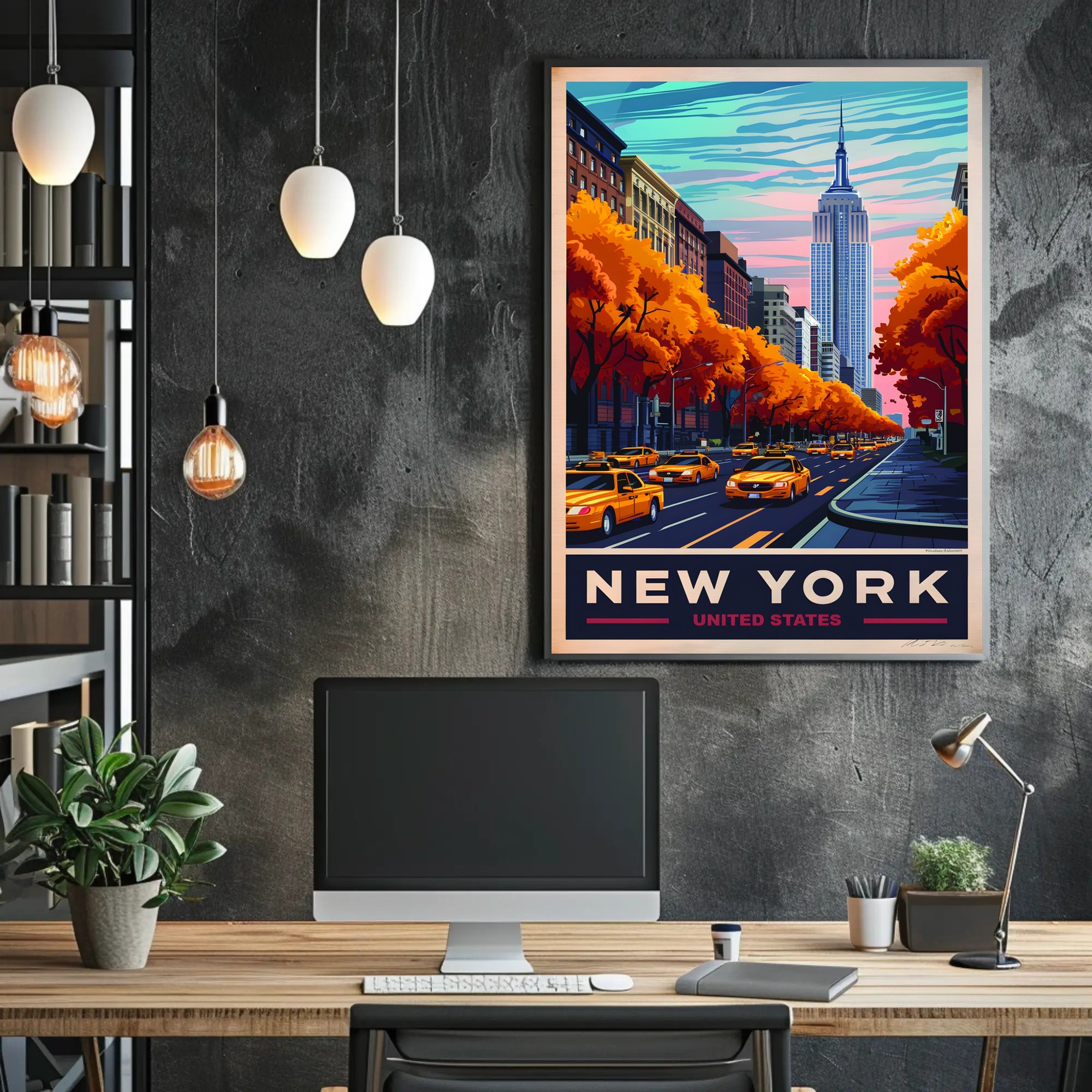 New York in Autumn Poster