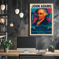 John Adams 2nd President Poster