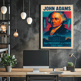 John Adams 2nd President Poster