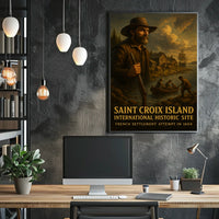 Saint Croix Island French Settlement Poster