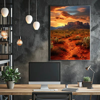 Desert Sunset Majesty Poster