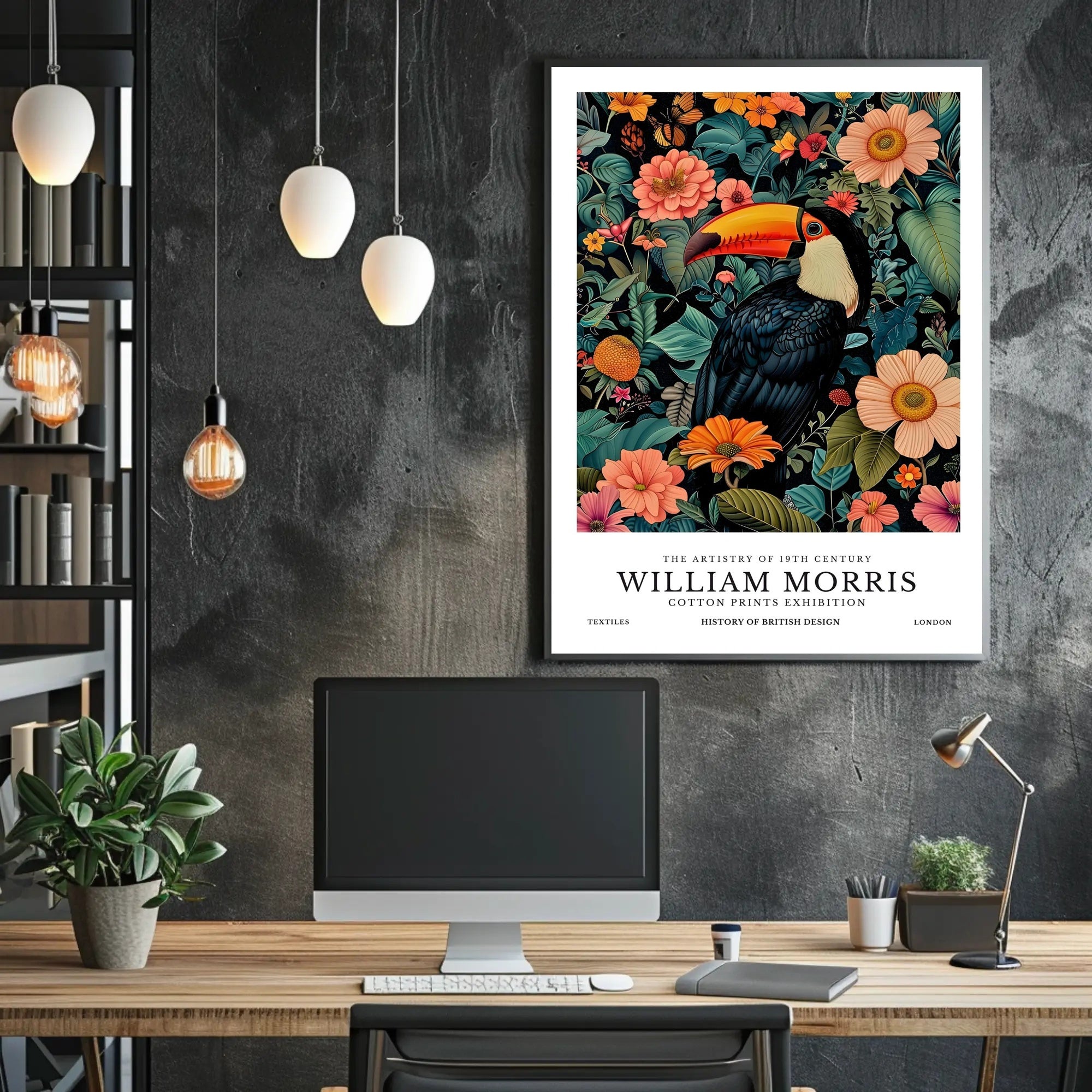 The Artistry of Nature: Vibrant Exotic Toucan Artistic Poster