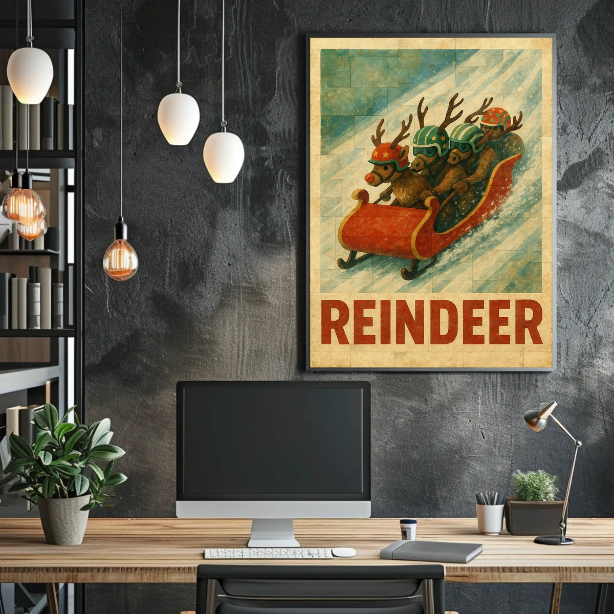 Reindeer Racing Adventure Poster