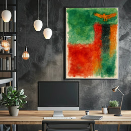 Abstract Eagle Colors Bold Wanderlust Poster