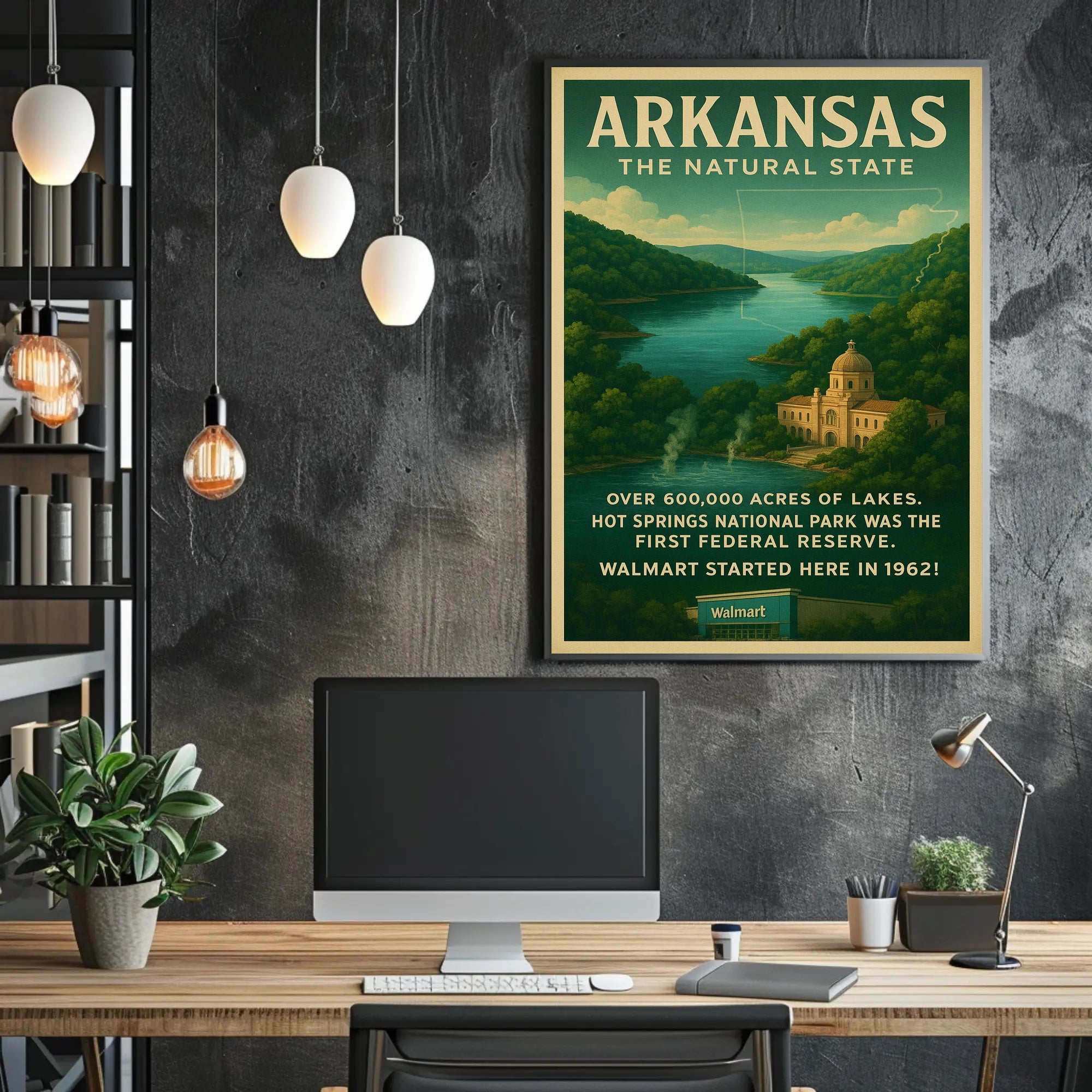 Arkansas The Natural State Poster
