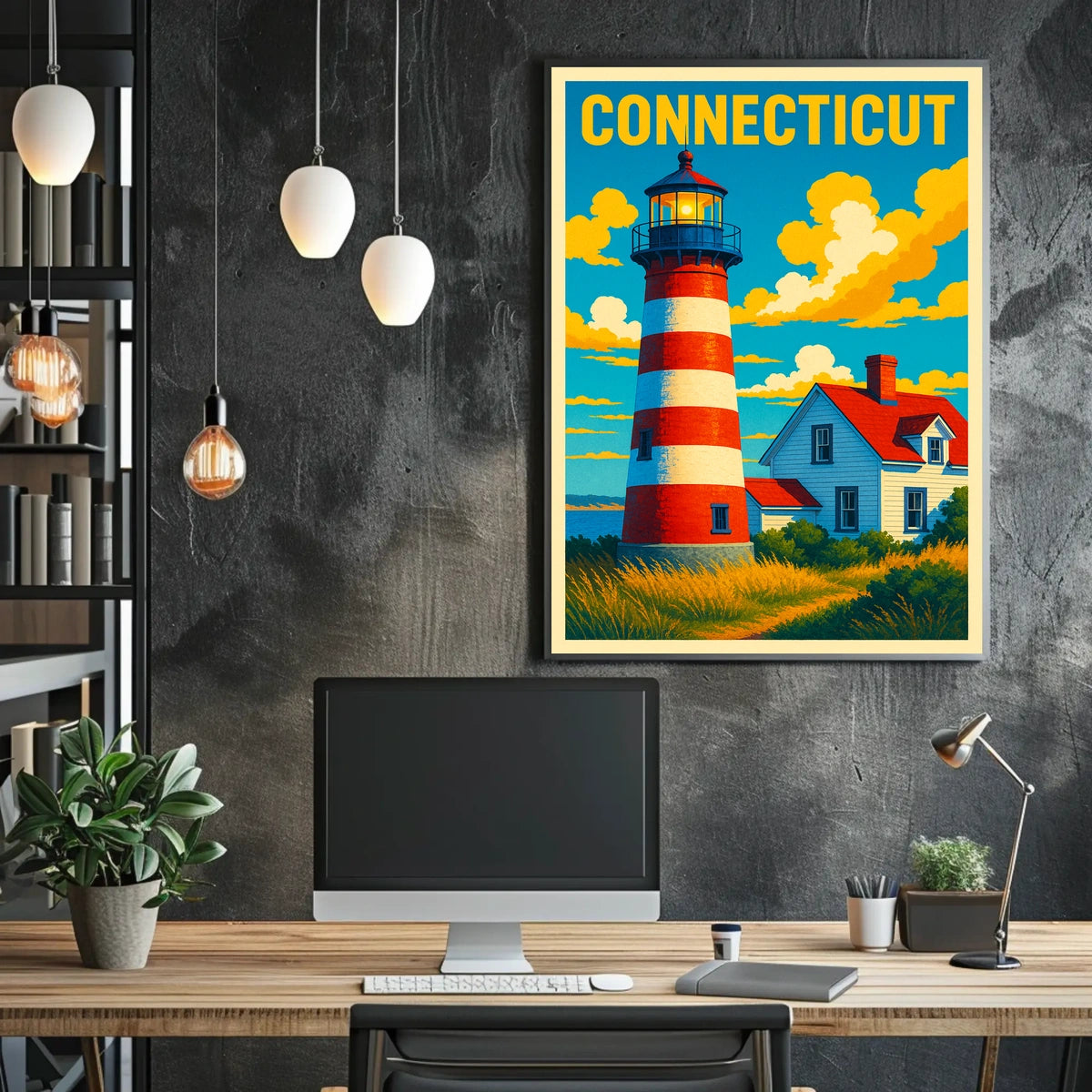 Connecticut Lighthouse Poster