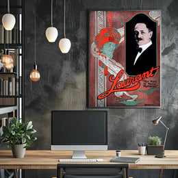 Laurant's Enigmatic Vintage Illusionist Magic Show Poster - Artistic Poster