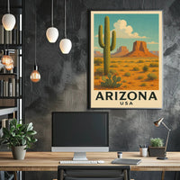 Arizona Desert Landscape Poster