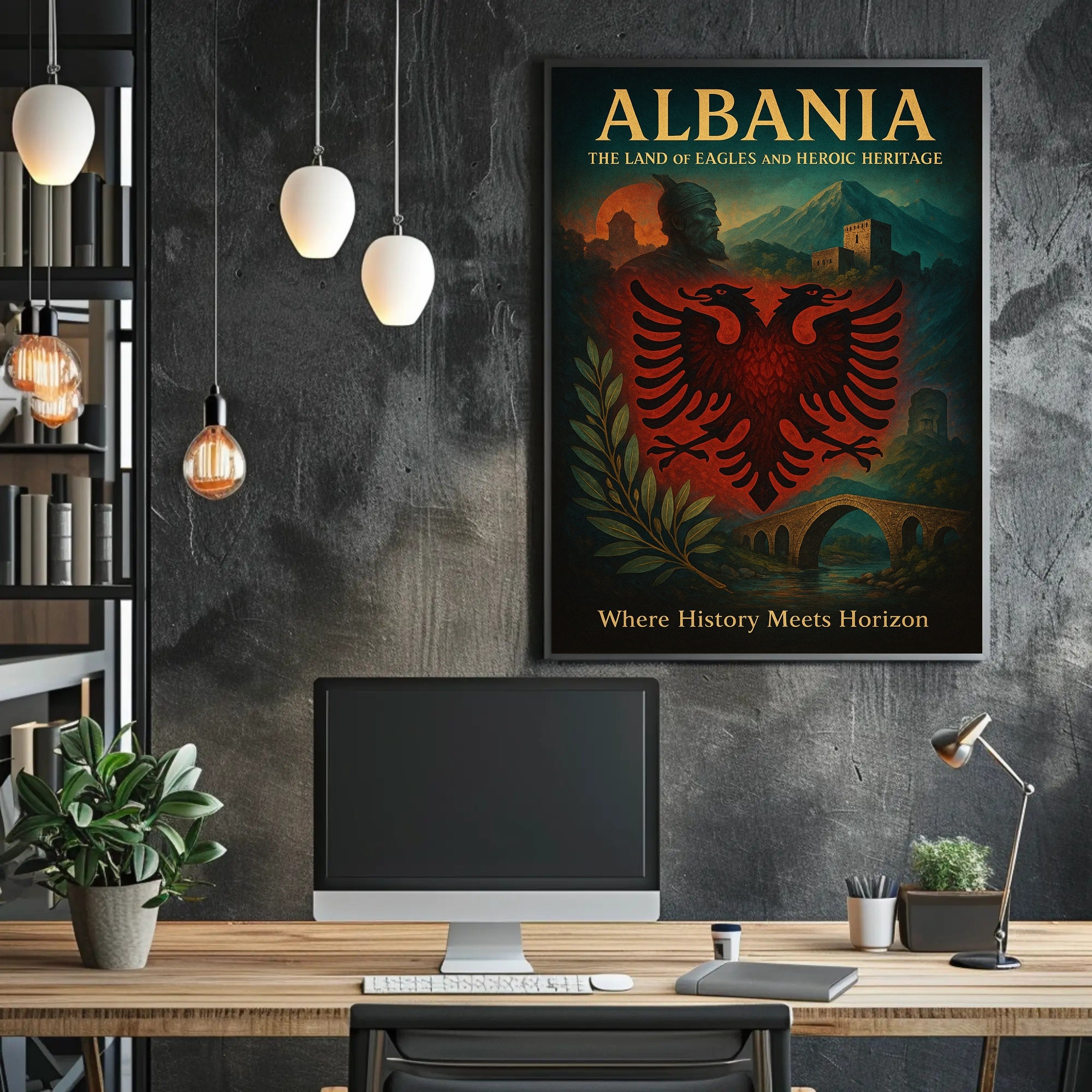 Albanian Pride: A Cultural or Heritage Poster