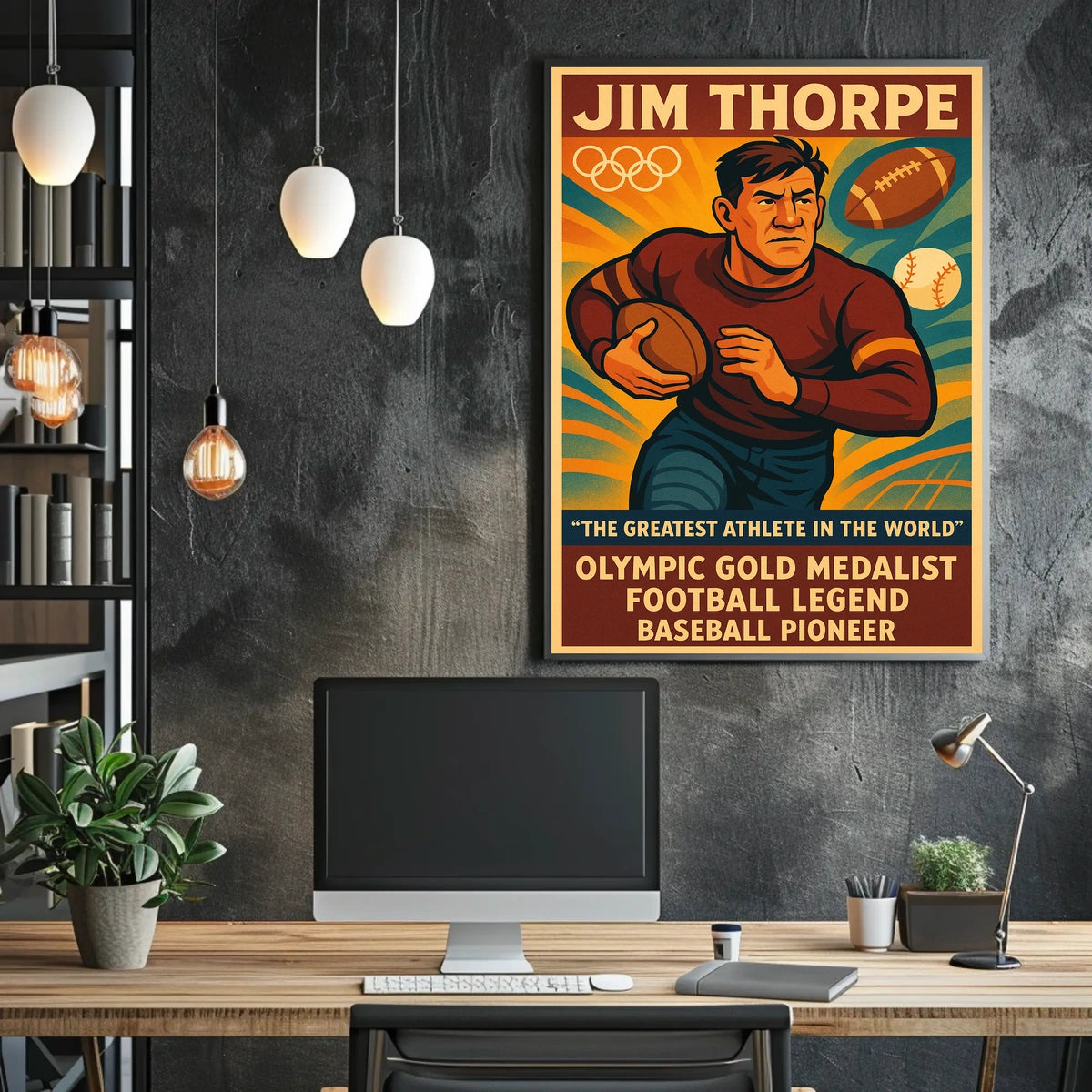 Celebrating Jim Thorpe A Legendary Athlete Jim Thorpe Poster
