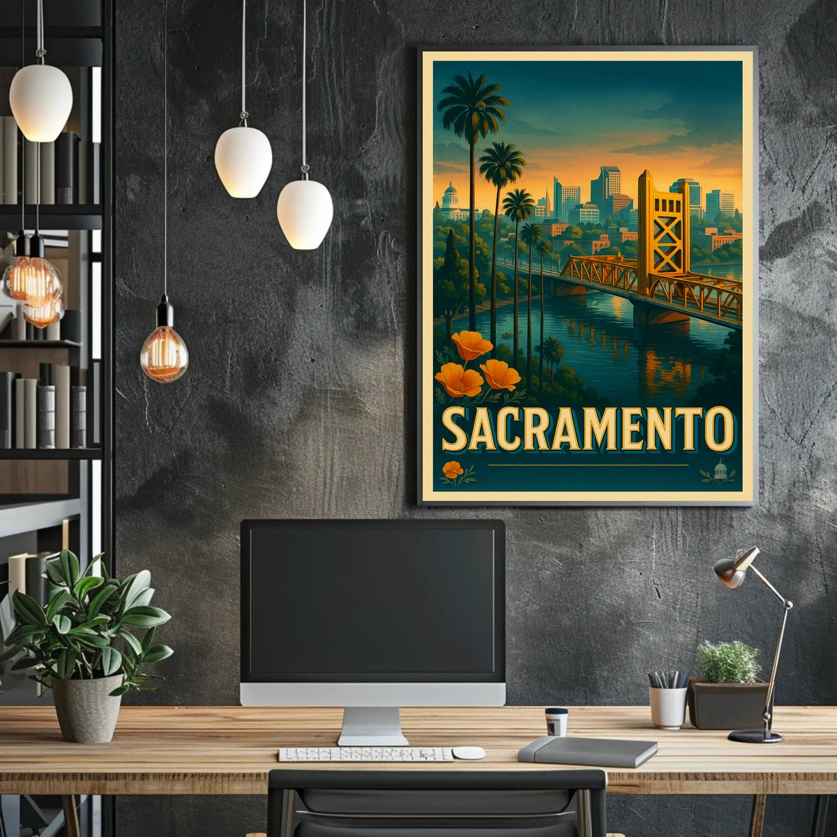 Sacramento Skyline Poster