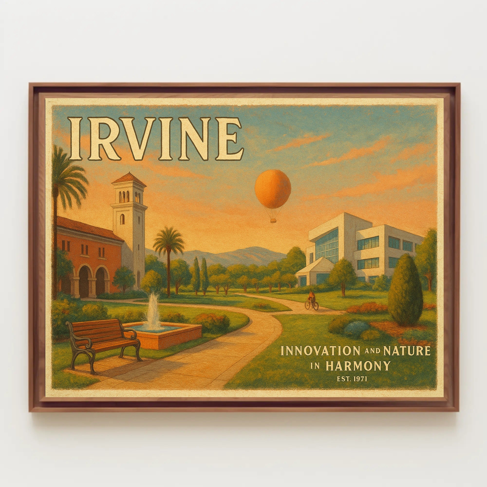 Irvine Innovation and Nature Poster Art Print