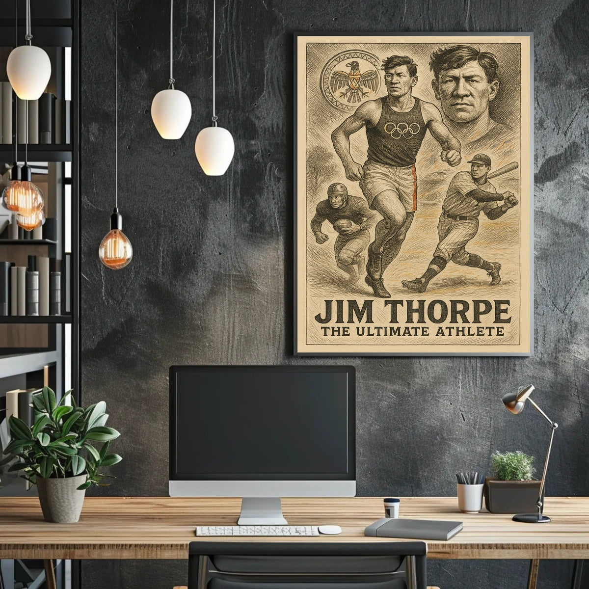 Jim Thorpe Legendary Athlete Jim Thorpe Poster