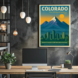 Discover Colorado Wall Art Print PosterGoat