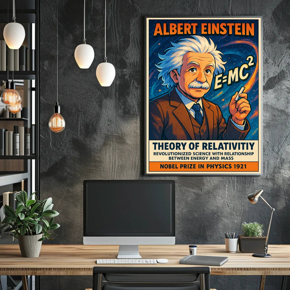 Albert Einstein Theory Of Relativity Poster
