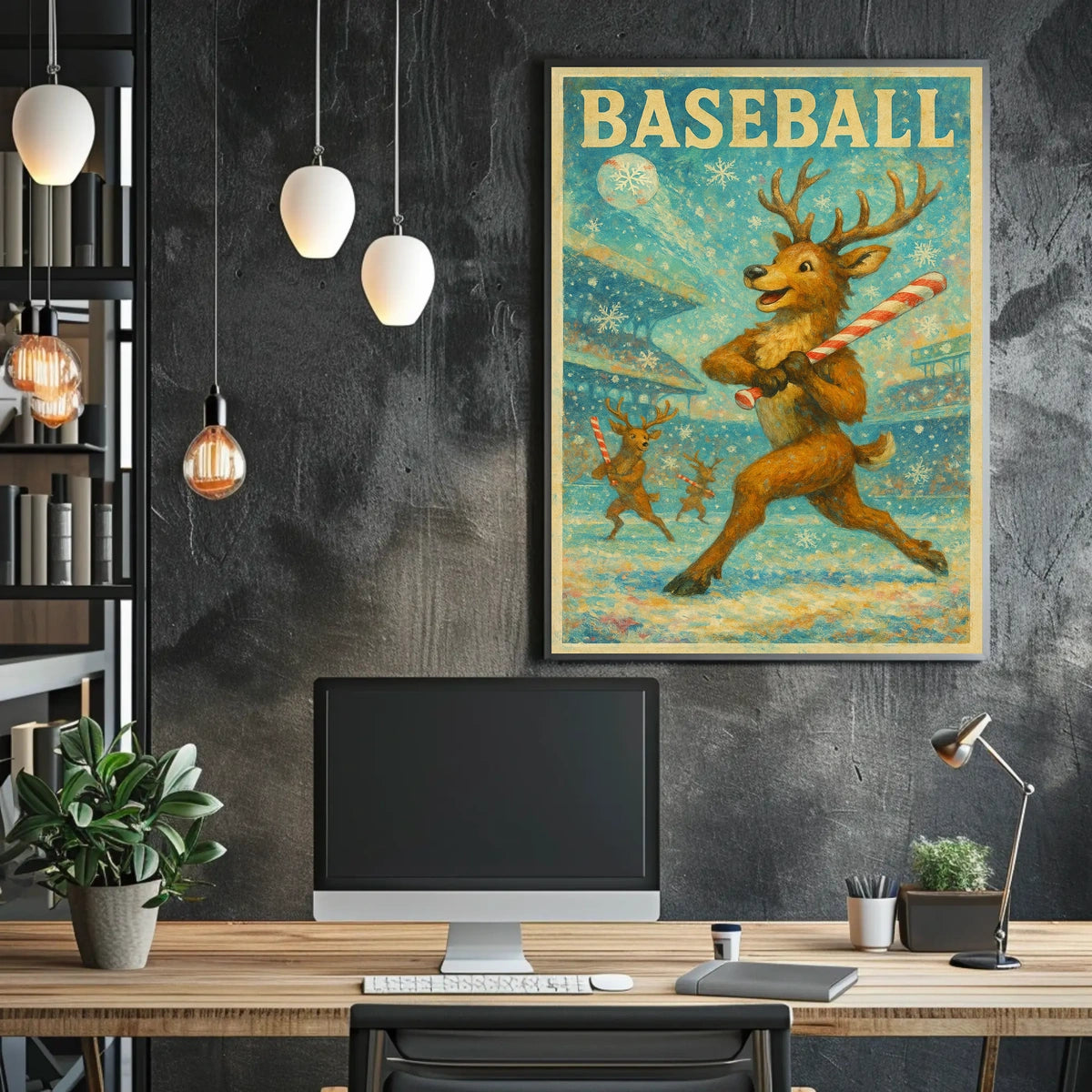 Winter Baseball Fantasy Poster