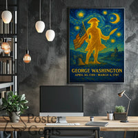 George Washington Starry Tribute Historical or Presidential Poster