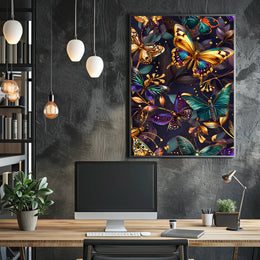 Luxurious Butterfly Elegance: Abstract or Artistic Poster