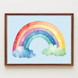 Watercolor Rainbow Delight Poster