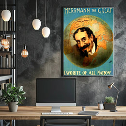 Herrmann the Great Vintage Performer Cultural Poster