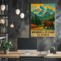Wrangell-St. Elias Alaska Wilderness Poster