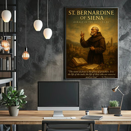 St. Bernardine of Siena Herald of the Holy Name Poster
